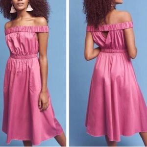 ANTHROPOLOGIE Maeve mona off shoulder dress